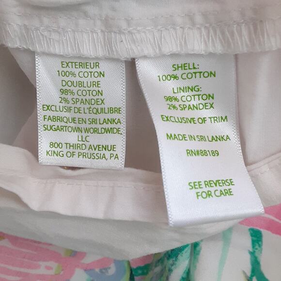 Lilly Pulitzer Adira Circle Skirt Girls 8/10 Skort Multi Scarlet Macaw Summer - Picture 6 of 11